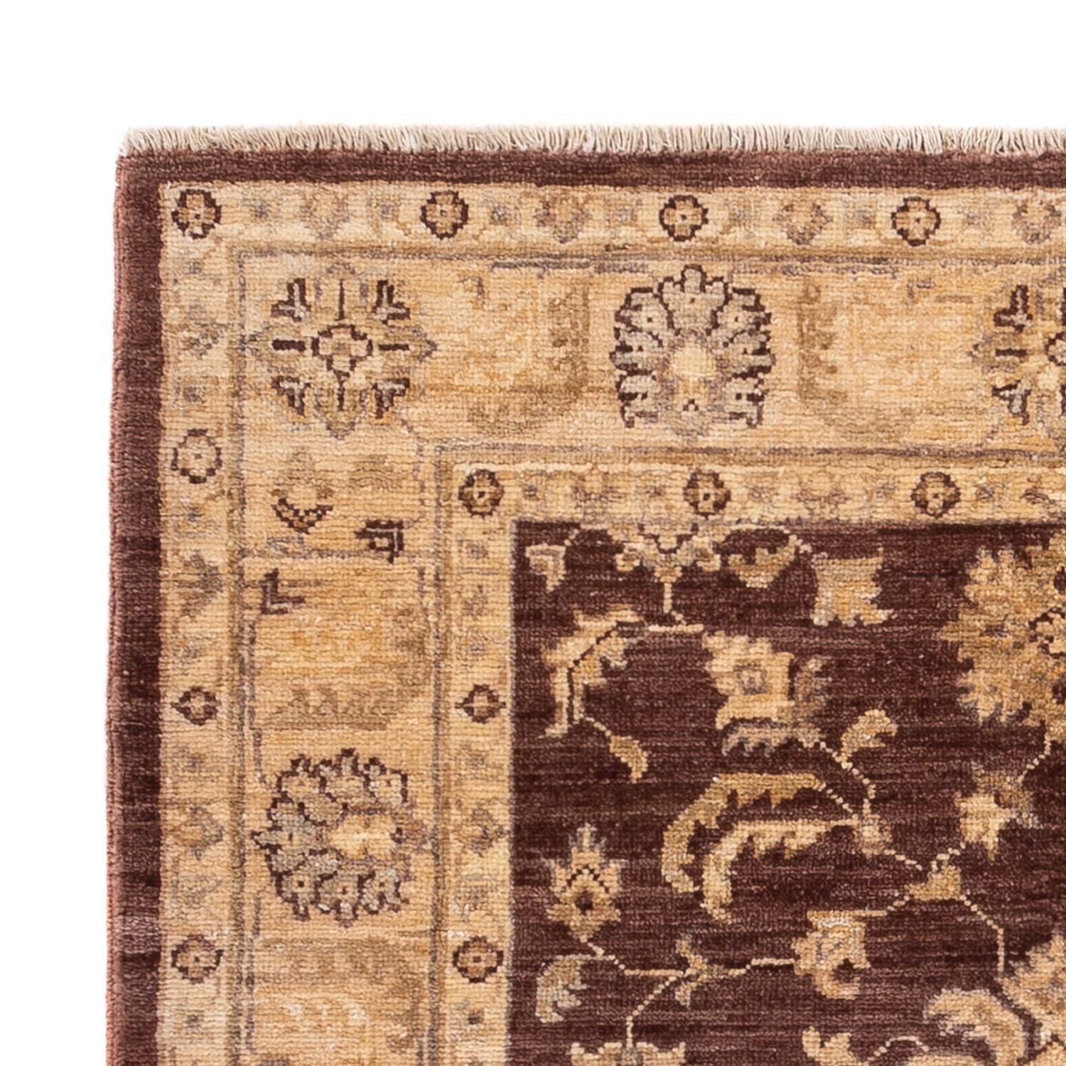 Ziegler Teppich - 136 x 99 cm - braun