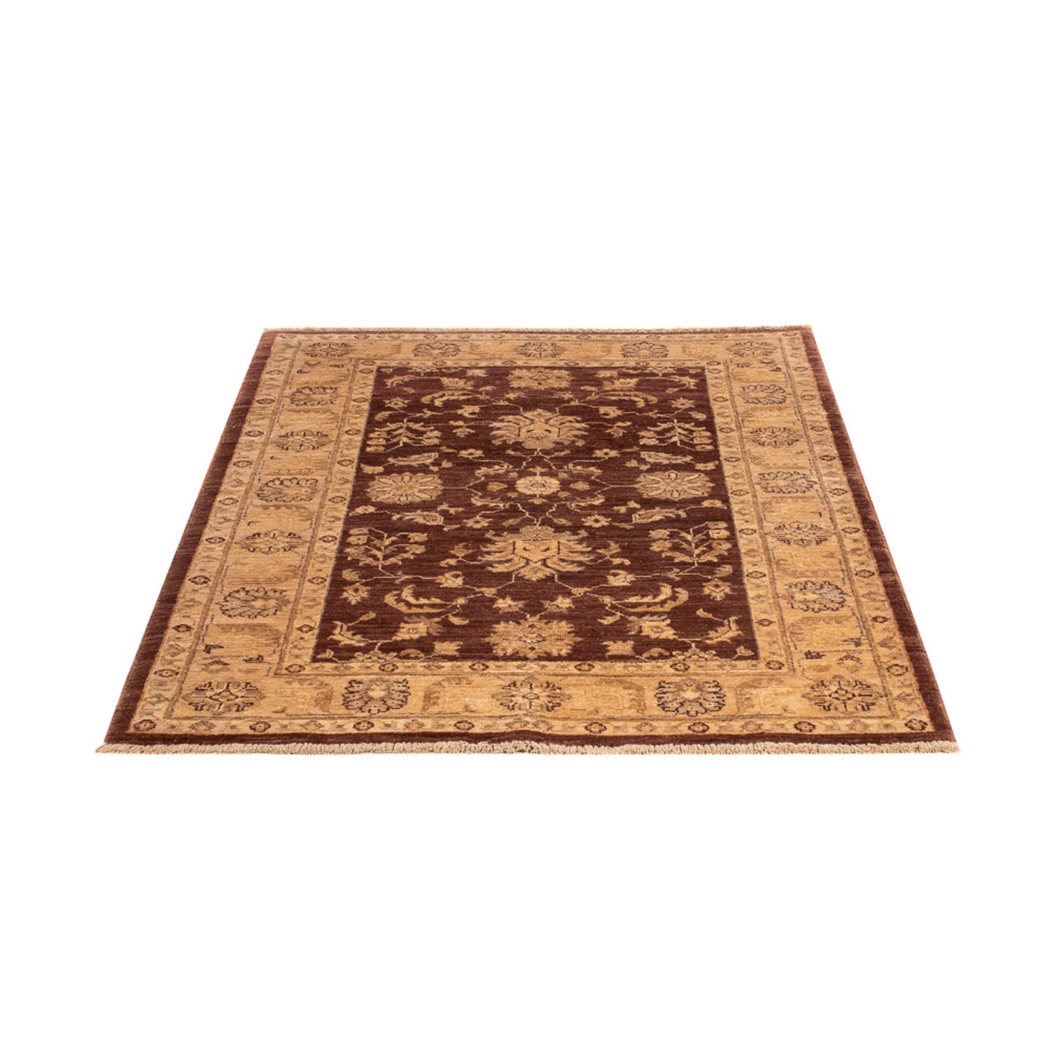 Ziegler Teppich - 136 x 99 cm - braun