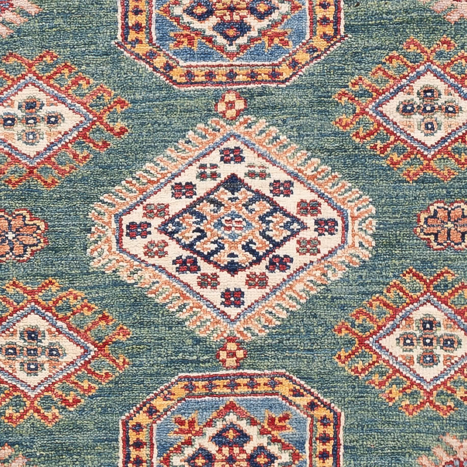 Ziegler Teppich - Kazak - 154 x 100 cm - grün