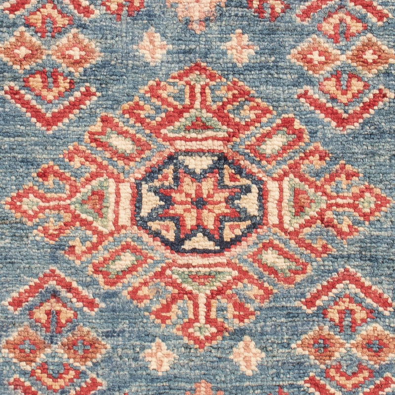 Ziegler Teppich - Kazak - Royal - 93 x 63 cm - hellblau