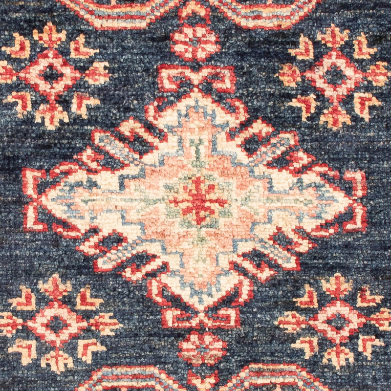 Ziegler Teppich - Kazak - Royal - 91 x 61 cm - petrolblau
