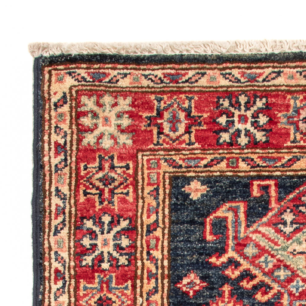 Ziegler Teppich - Kazak - Royal - 90 x 58 cm - dunkelblau
