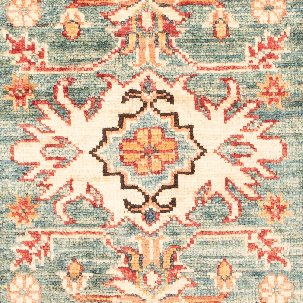 Ziegler Teppich - Kazak - Royal - 91 x 59 cm - hellgrün