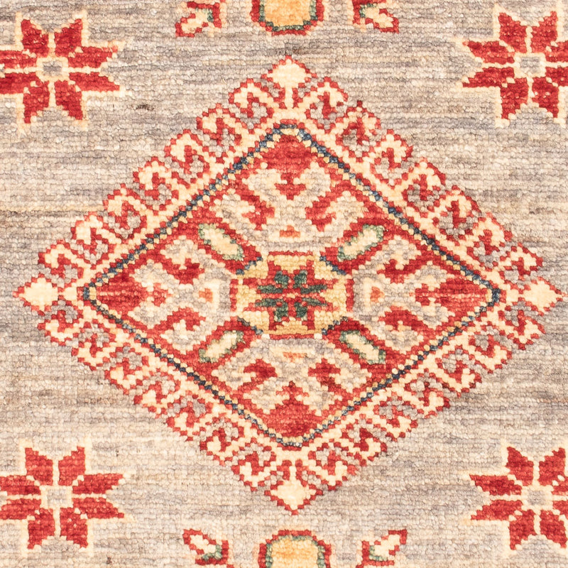 Ziegler Teppich - Kazak - Royal - 92 x 64 cm - hellgrau
