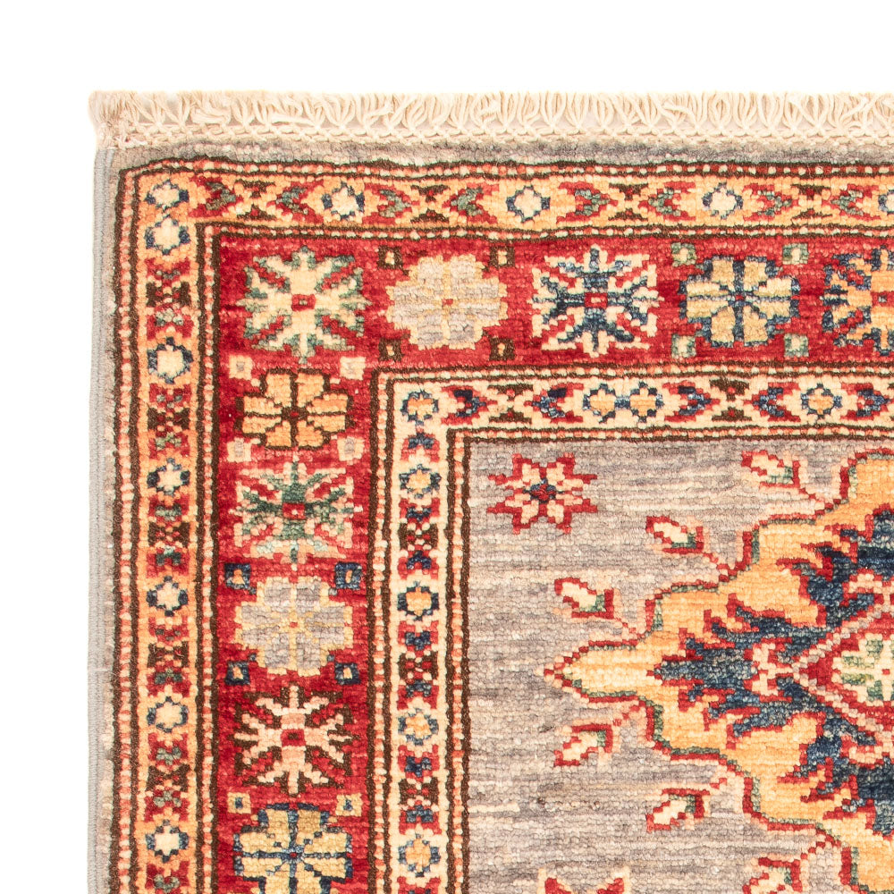 Ziegler Teppich - Kazak - Royal - 92 x 64 cm - hellgrau
