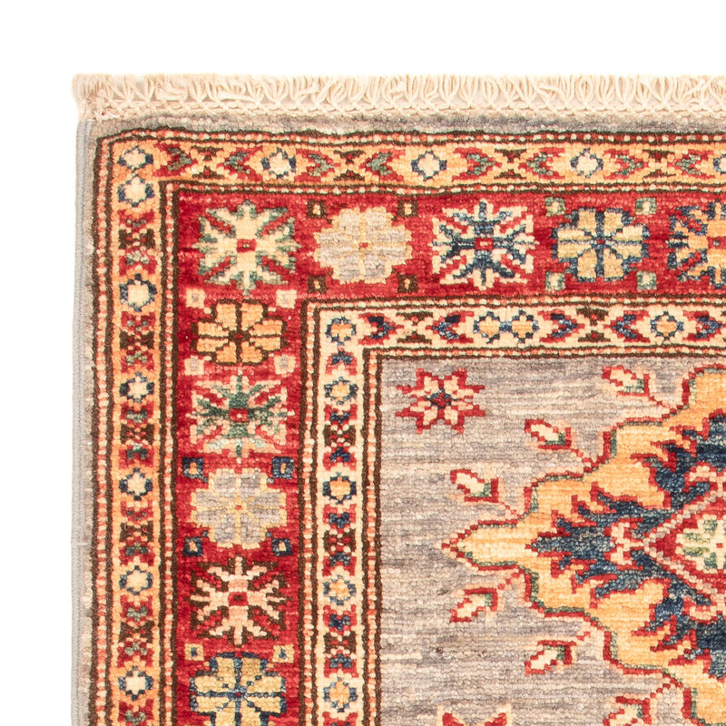 Ziegler Teppich - Kazak - Royal - 92 x 64 cm - hellgrau