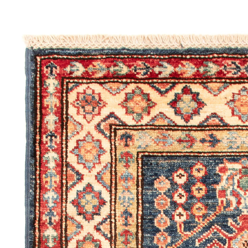 Ziegler Teppich - Kazak - Royal - 95 x 60 cm - petrolblau