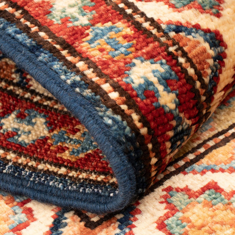 Ziegler Teppich - Kazak - Royal - 95 x 60 cm - petrolblau