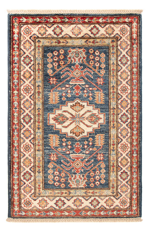 Ziegler Teppich - Kazak - Royal - 95 x 62 cm - petrolblau