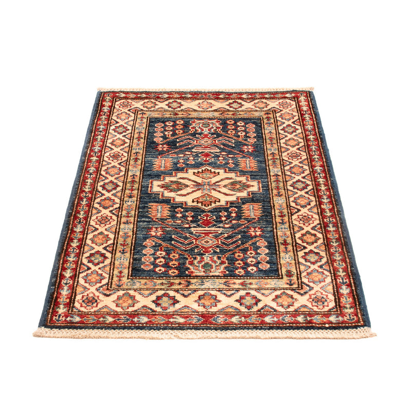 Ziegler Teppich - Kazak - Royal - 95 x 62 cm - petrolblau