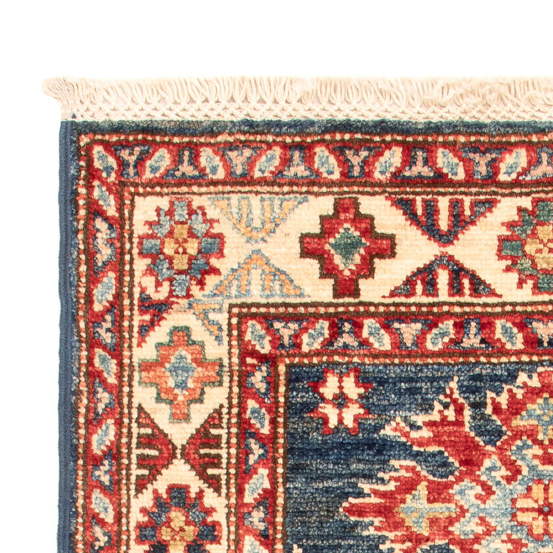 Ziegler Teppich - Kazak - Royal - 91 x 58 cm - petrolblau