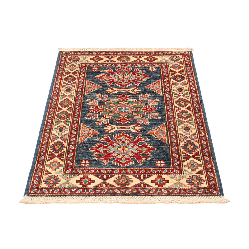 Ziegler Teppich - Kazak - Royal - 91 x 58 cm - petrolblau