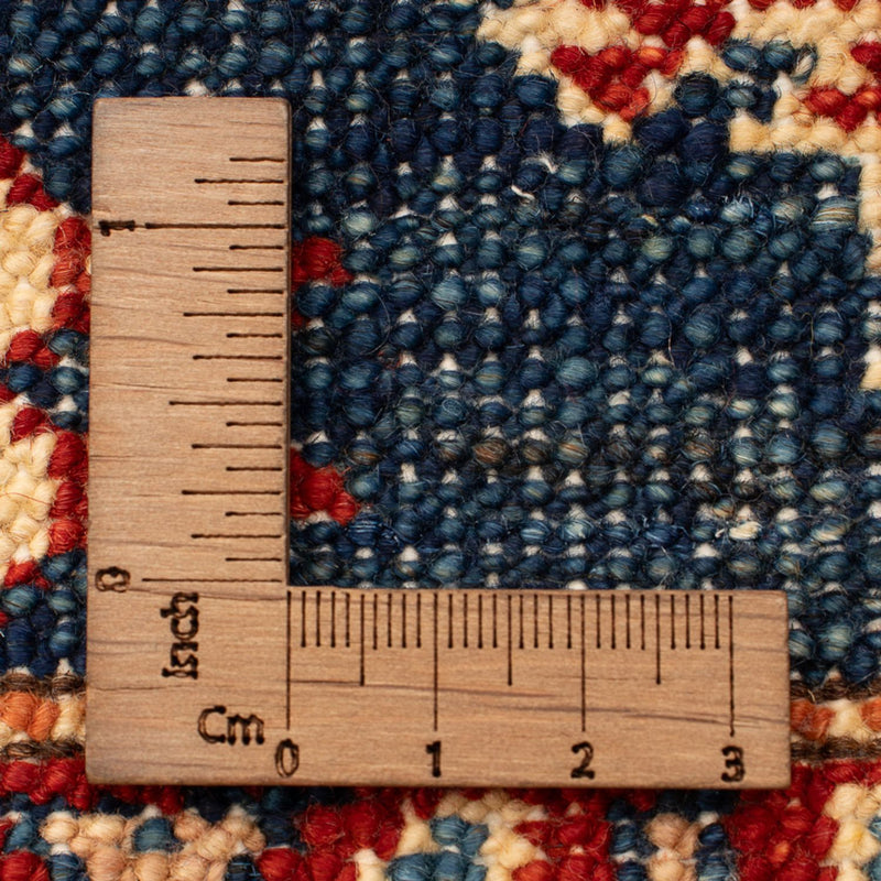 Ziegler Teppich - Kazak - Royal - 91 x 58 cm - petrolblau
