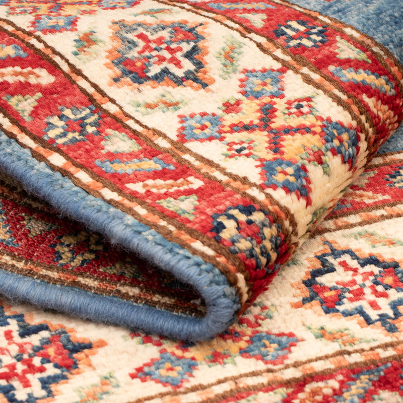 Ziegler Teppich - Kazak - Royal - 93 x 59 cm - blau