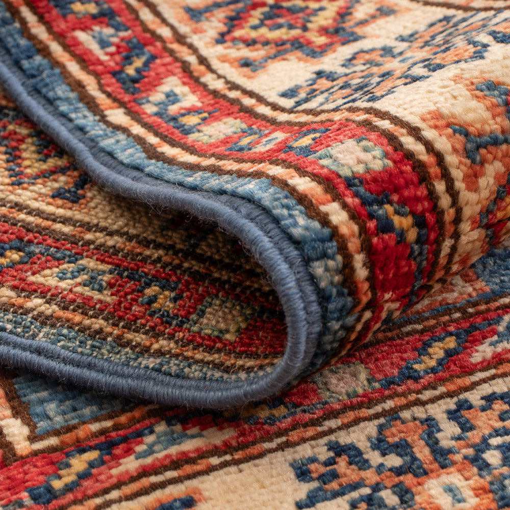 Ziegler Teppich - Kazak - Royal - 91 x 60 cm - blau