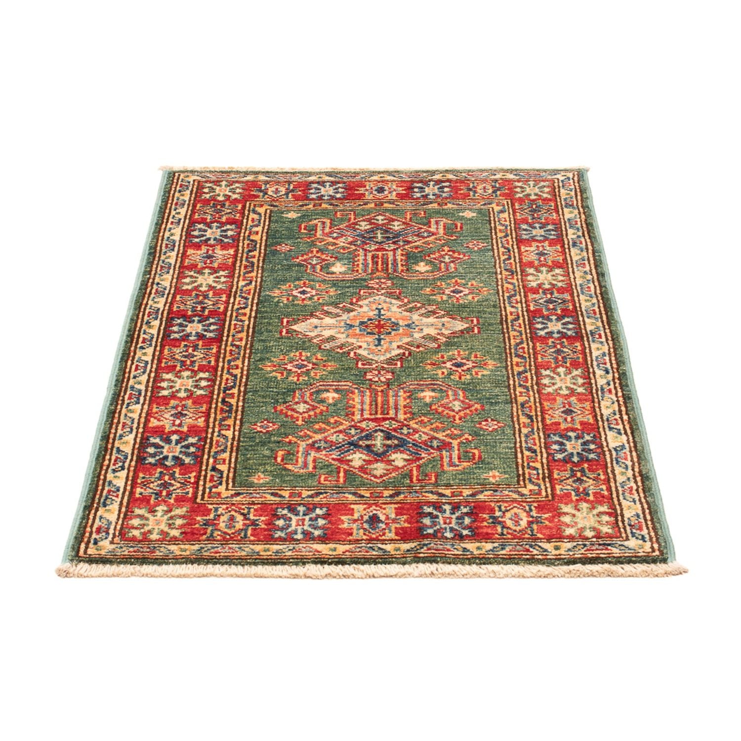 Ziegler Teppich - Kazak - Royal - 87 x 60 cm - grün