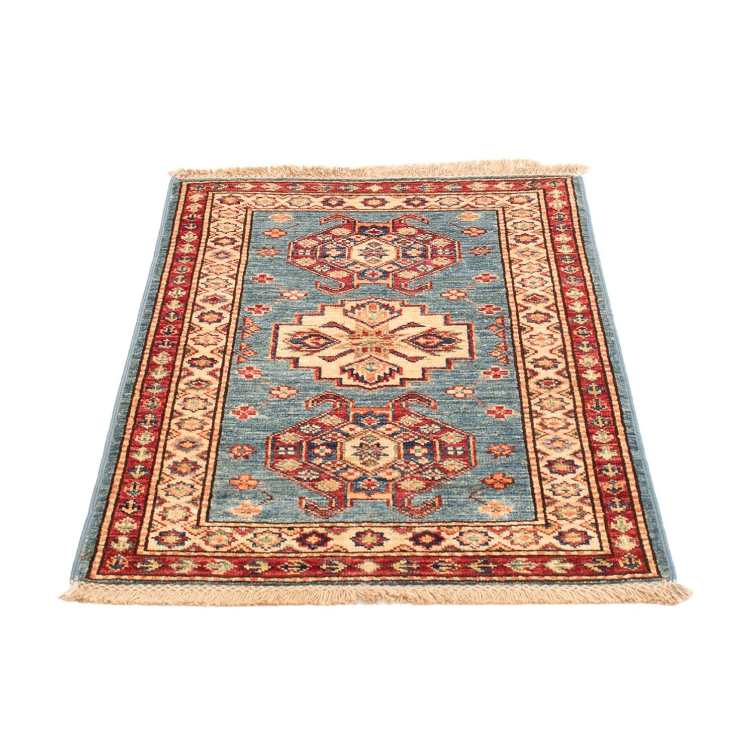 Ziegler Teppich - Kazak - Royal - 88 x 59 cm - blau