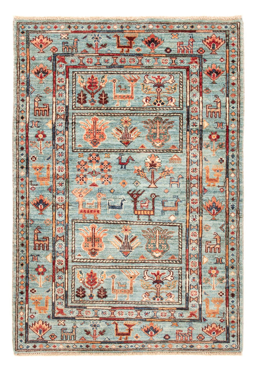 Ziegler Teppich - Ariana - 119 x 85 cm - türkis