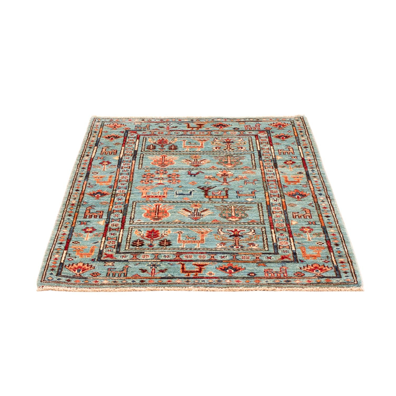 Ziegler Teppich - Ariana - 119 x 85 cm - türkis