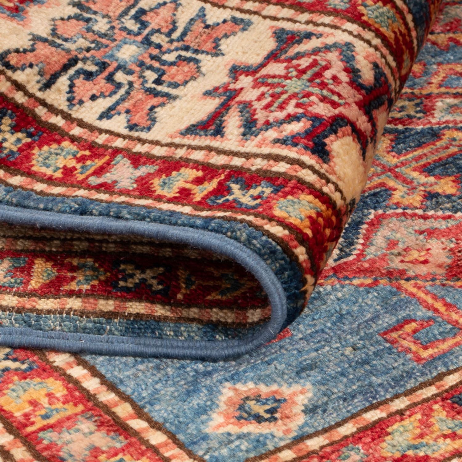 Ziegler Teppich - Kazak - Royal - 125 x 82 cm - blau