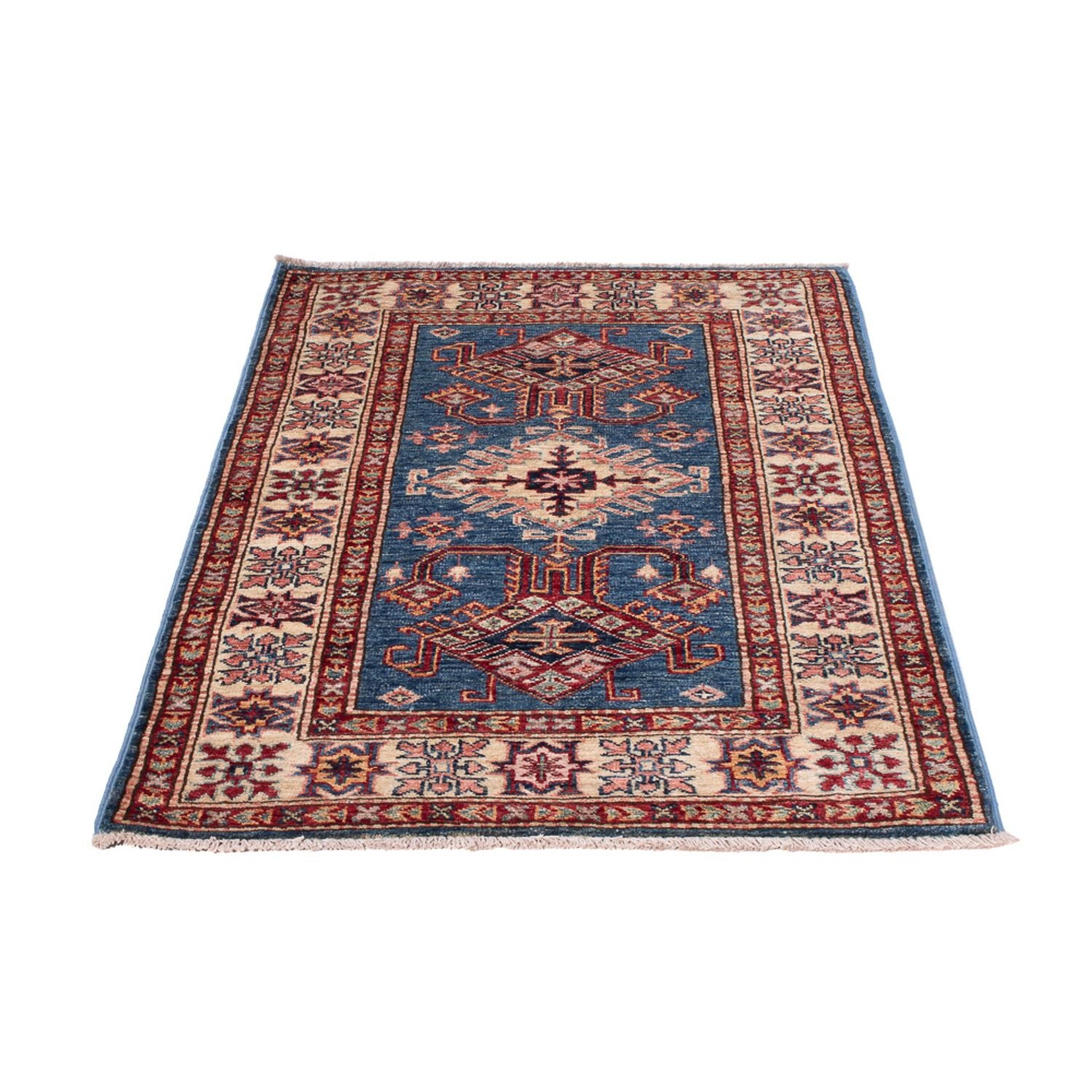 Ziegler Teppich - Kazak - Royal - 125 x 82 cm - blau