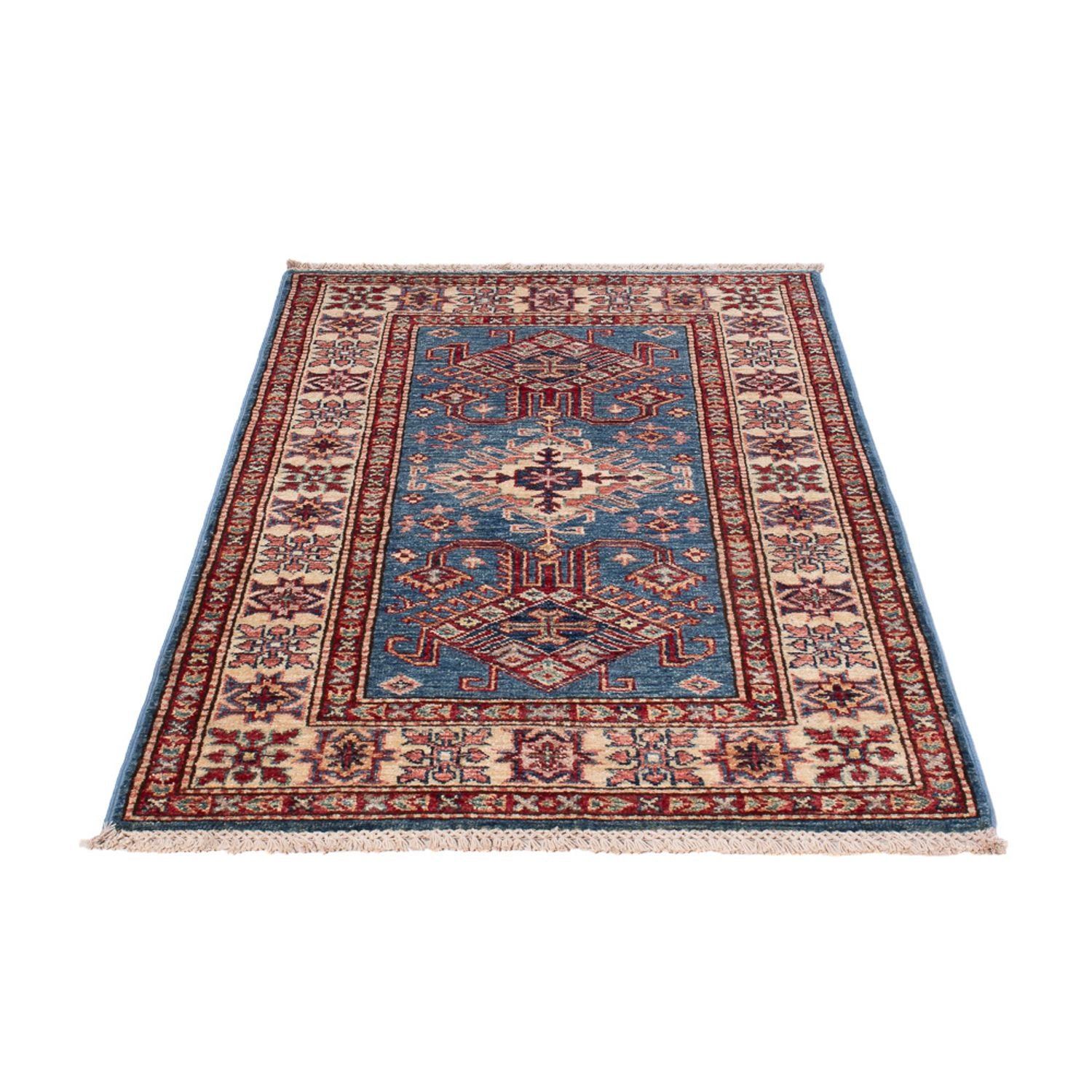 Ziegler Teppich - Kazak - Royal - 126 x 80 cm - blau