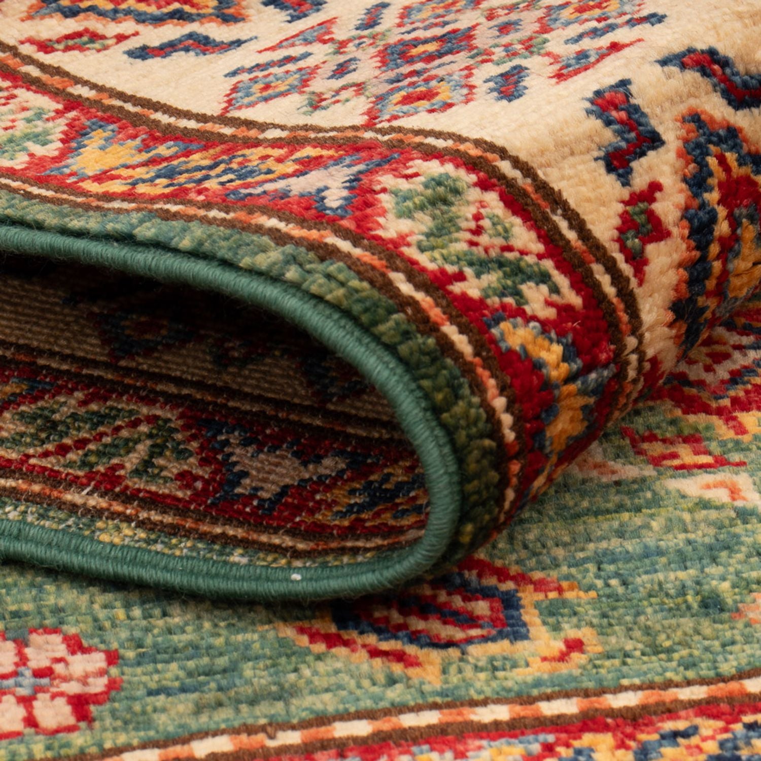 Ziegler Teppich - Kazak - Royal - 124 x 82 cm - grün