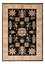 Ziegler Teppich - 115 x 81 cm - schwarz