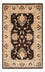 Ziegler Teppich - 119 x 76 cm - schwarz