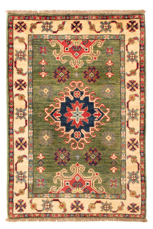Ziegler Teppich - Kazak - 94 x 60 cm - grün