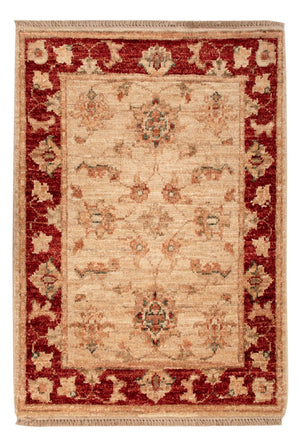 Ziegler Teppich quadratisch  - 71 x 51 cm - beige