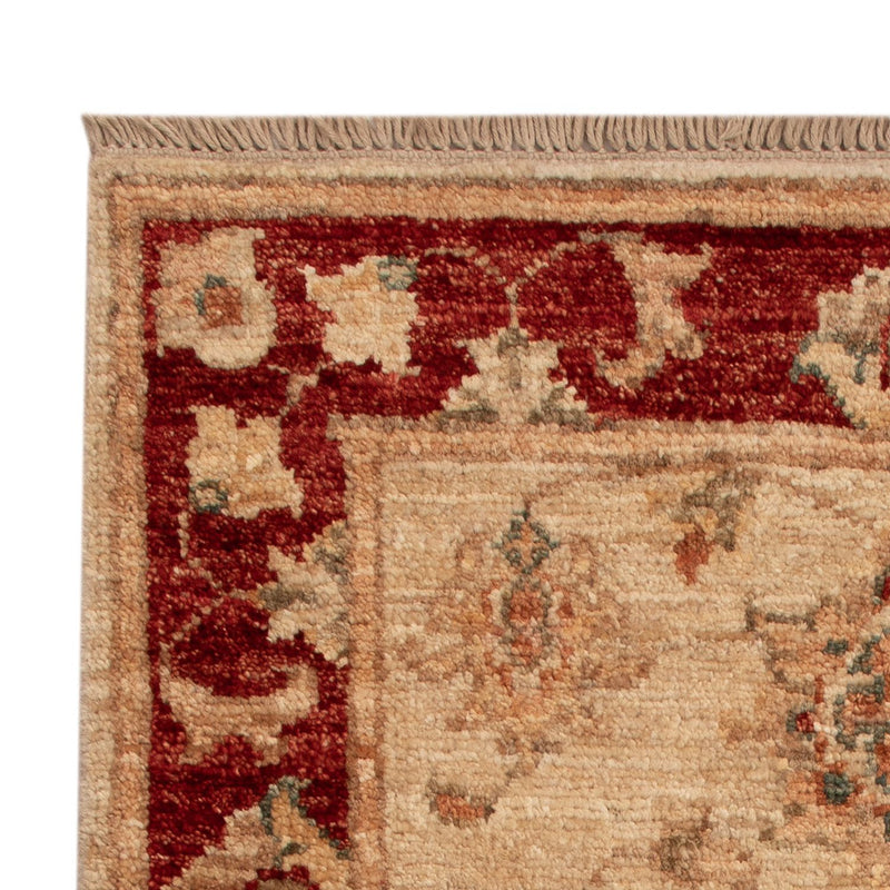 Ziegler Teppich quadratisch  - 71 x 51 cm - beige