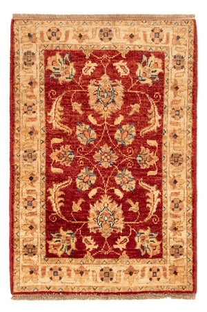 Ziegler Teppich - 86 x 59 cm - bordeauxrot