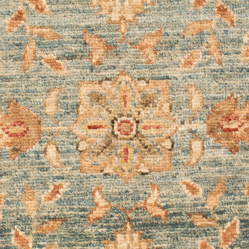 Ziegler Teppich - 71 x 50 cm - hellblau