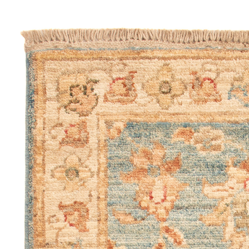 Ziegler Teppich - 71 x 50 cm - hellblau