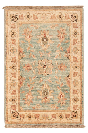Ziegler Teppich - 73 x 50 cm - hellblau