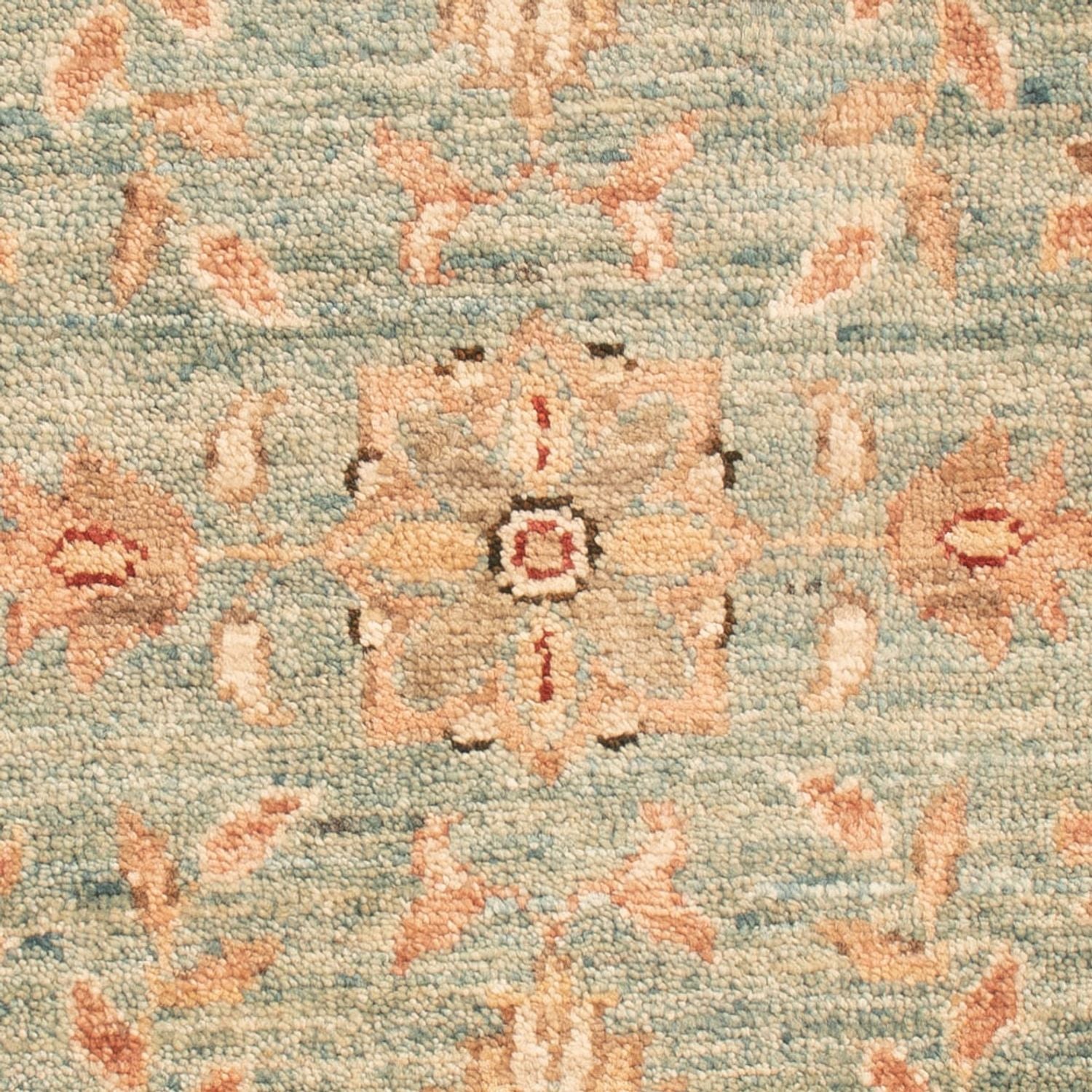 Ziegler Teppich - 73 x 50 cm - hellblau
