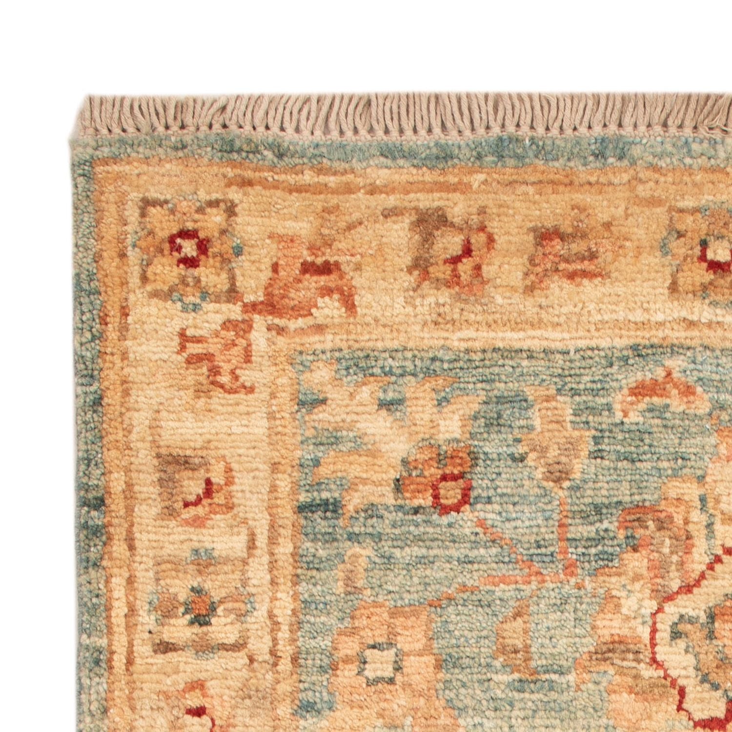Ziegler Teppich - 75 x 51 cm - hellblau