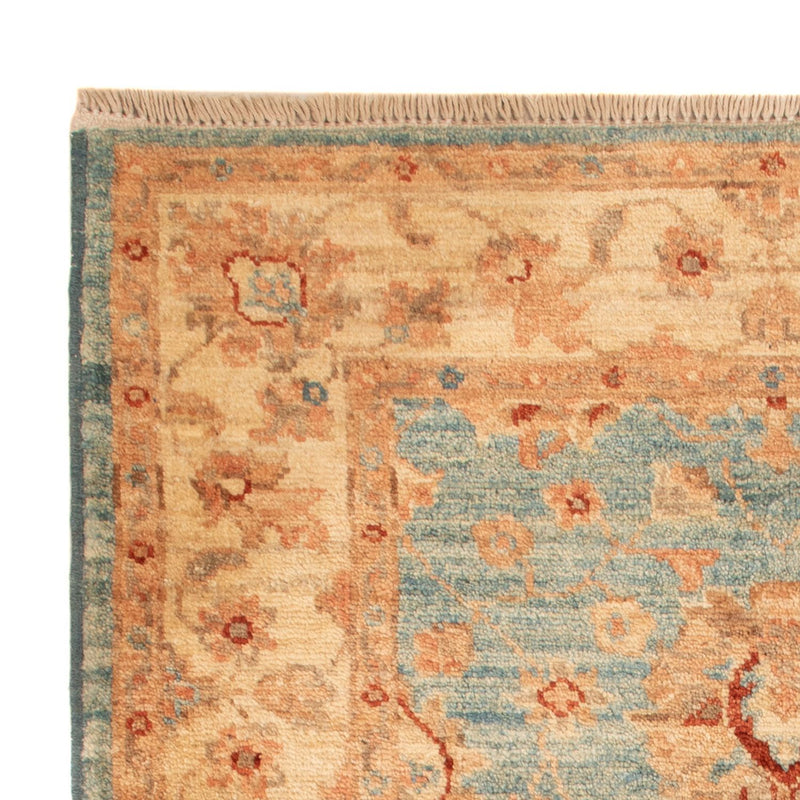 Ziegler Teppich - 90 x 67 cm - hellblau