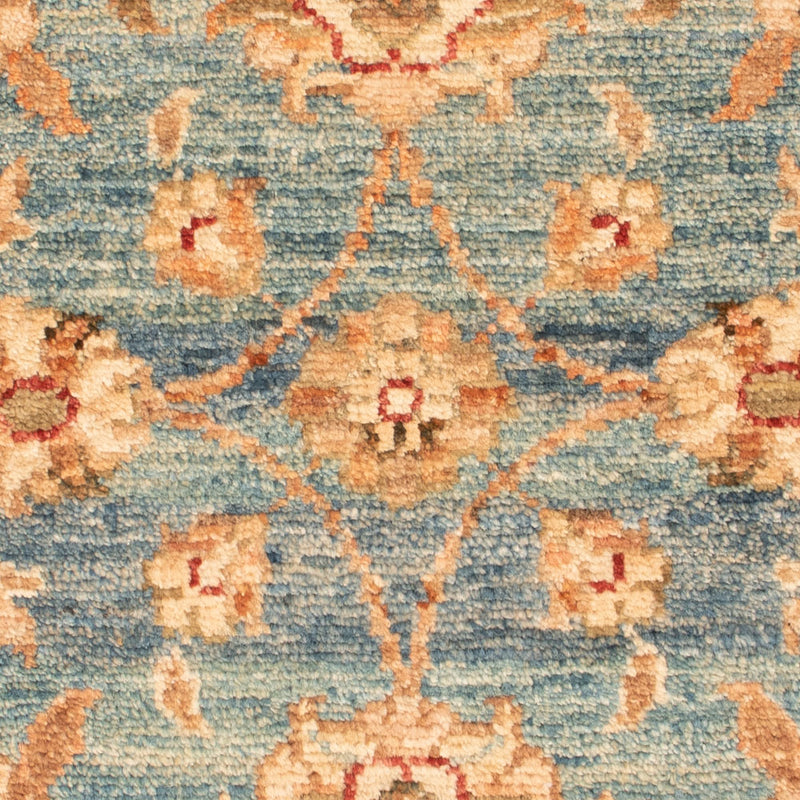 Ziegler Teppich - 70 x 53 cm - hellblau
