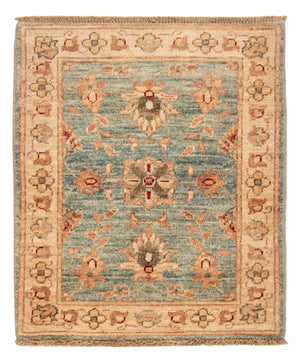 Ziegler Teppich - 66 x 55 cm - grün