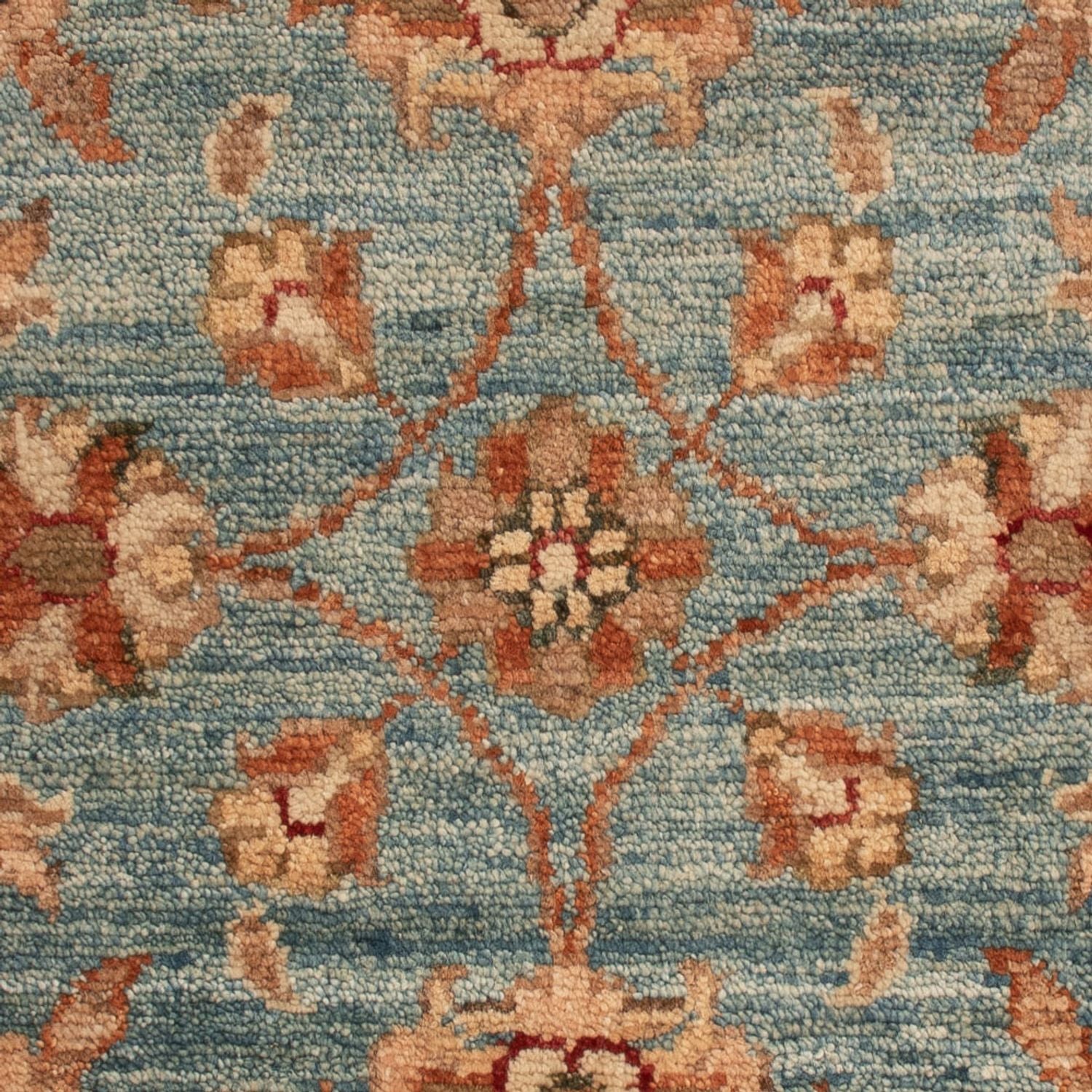 Ziegler Teppich - 70 x 51 cm - grün
