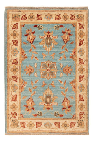 Ziegler Teppich - 73 x 48 cm - blau