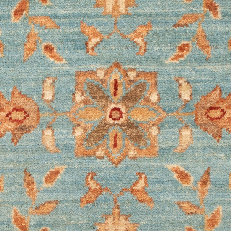 Ziegler Teppich - 73 x 48 cm - blau