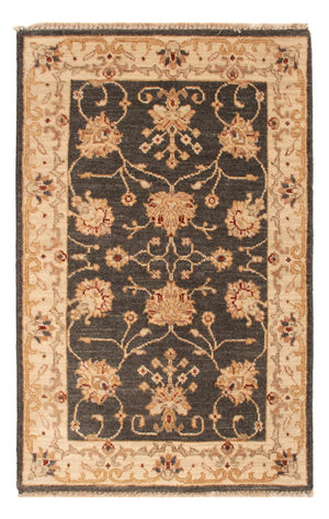 Ziegler Teppich - 90 x 60 cm - schwarz