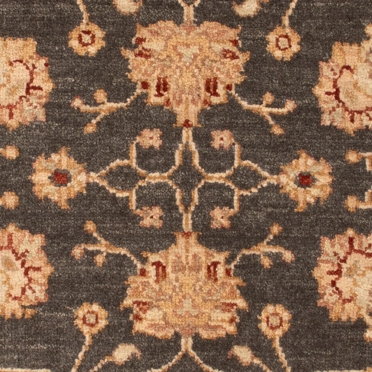 Ziegler Teppich - 90 x 60 cm - schwarz