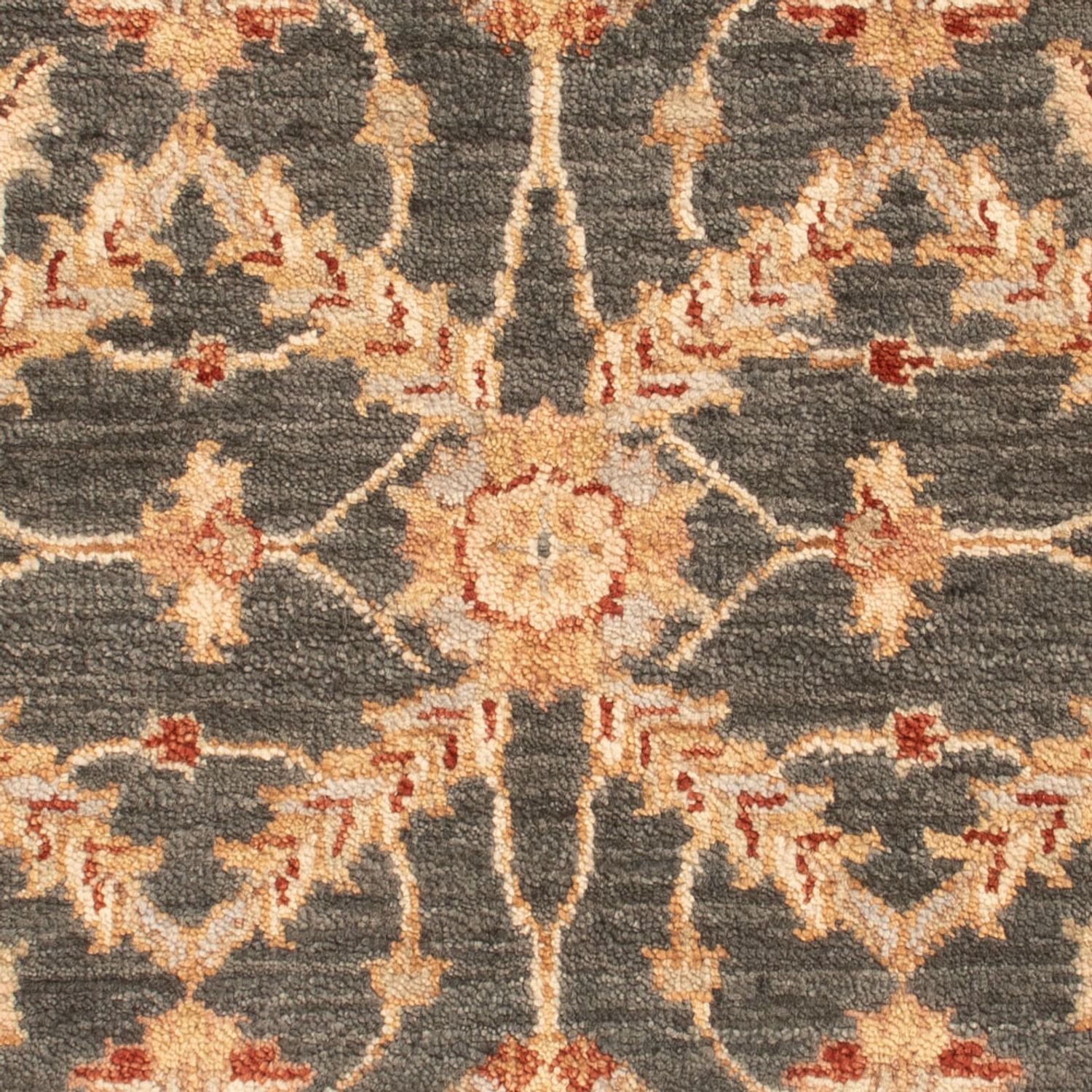 Ziegler Teppich - 90 x 60 cm - schwarz