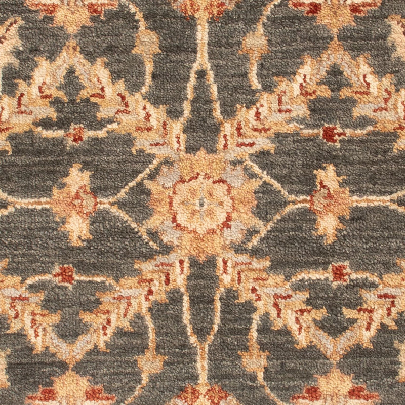 Ziegler Teppich - 90 x 60 cm - schwarz