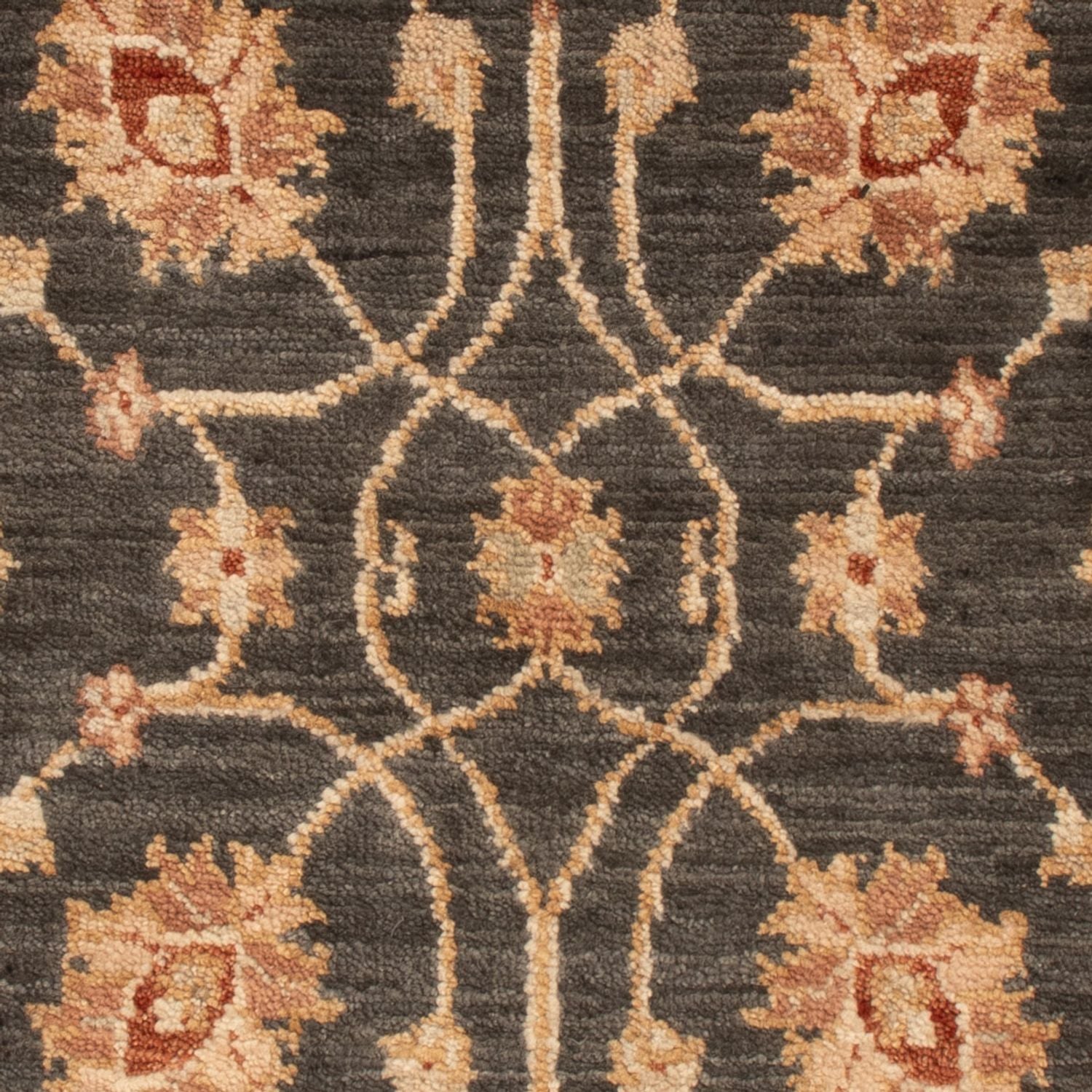 Ziegler Teppich - 90 x 60 cm - schwarz