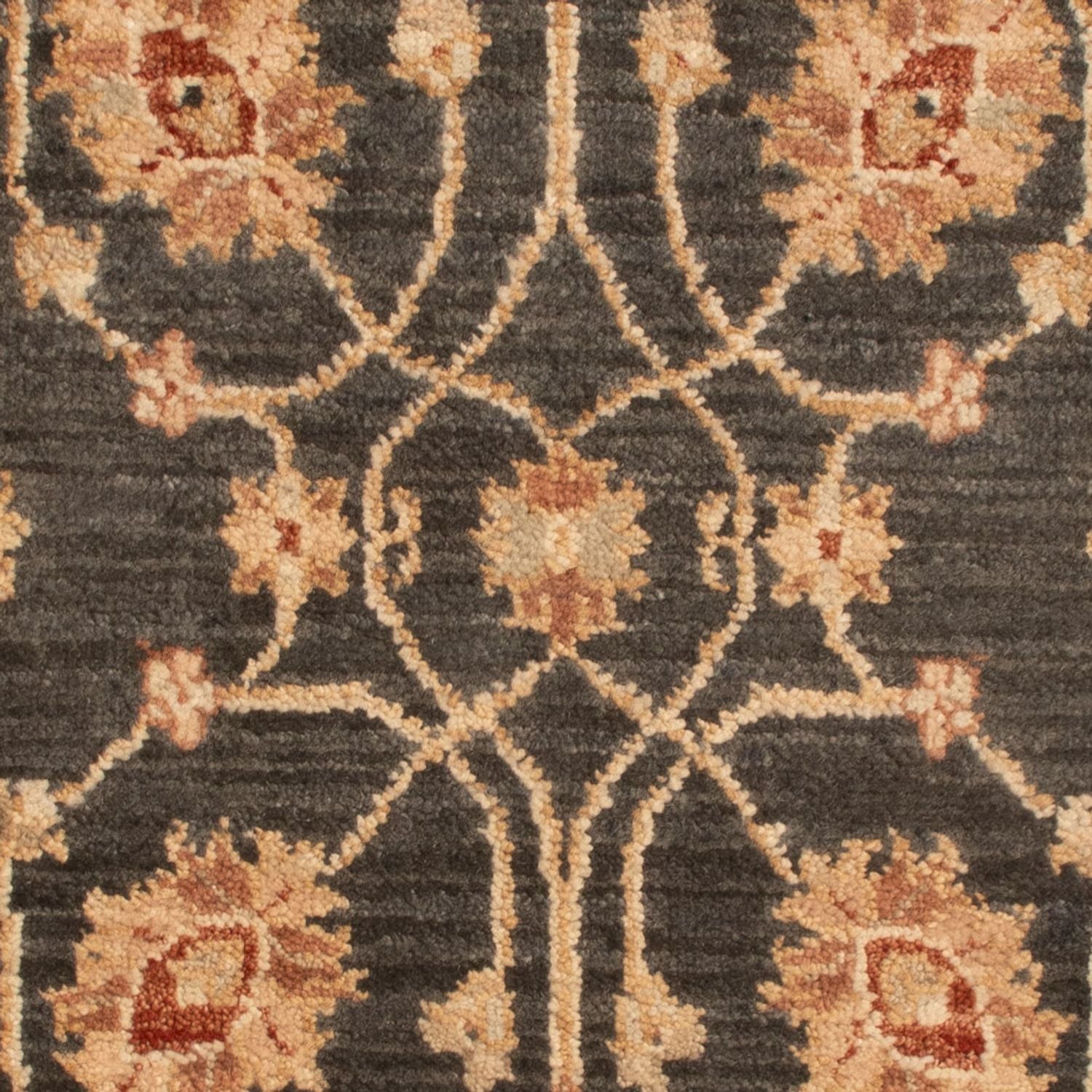 Ziegler Teppich - 90 x 60 cm - schwarz